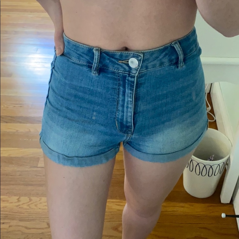 H&M High Waisted Jean Shorts